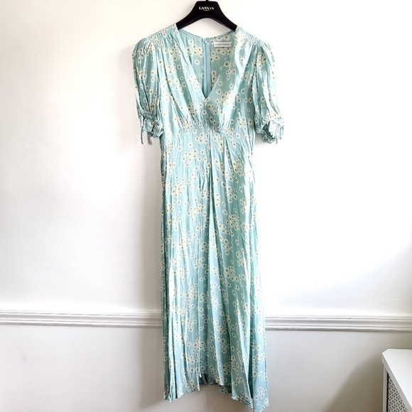 Faithfull The Brand Mejia Ari Zhoe Floral Print Midi Dress New Size 2 US/XS - Picture 11 of 16
